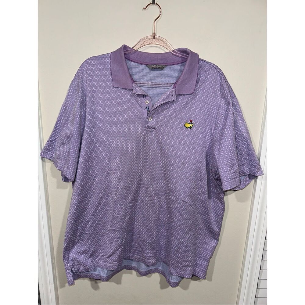 Bobby Jones Master Polo Purple XL Made in Italy Cotton